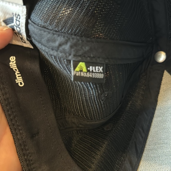 Adidas A-Flex CLIMALITE Baseball Cap Fitted Black Mesh Hat - Picture 9 of 10